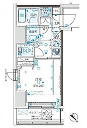 クレイシア五反田駅前 1Kの間取図画像