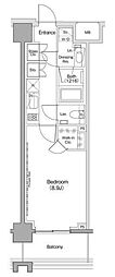 ヴェール・クレール大崎 1Kの間取図画像