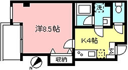 ミ・パラシオ 1Kの間取図画像