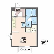 1ｓｔ－ビーハイブ 203 ｜ 宮城県仙台市青葉区小松島１丁目10-5（賃貸アパート1R・2階・24.00㎡） その2