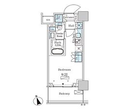 パークアクシス大塚ステーションゲートタワー ワンルームの間取図画像