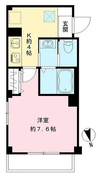 バモス聖蹟 205｜東京都多摩市一ノ宮４丁目(賃貸マンション1K・2階・25.84㎡)の写真 その2