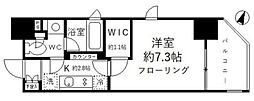 パークリュクス東麻布mono 1Kの間取図画像