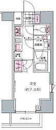 プレジリア東日本橋 1Kの間取図画像