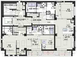 グリーンレジデンス 1LDKの間取図画像