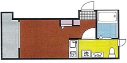 リバーストーンビル東四つ木 ワンルームの間取図画像