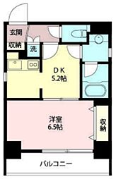 エスティメゾン神田 10階1DKの間取り