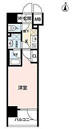 アビタ住吉 10階1Kの間取り