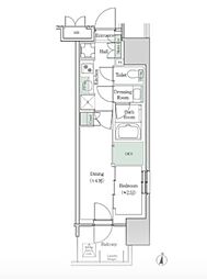 ブルックサイドレジデンス木場 2Kの間取図画像