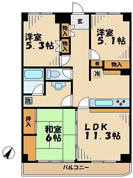 画像2:間取図