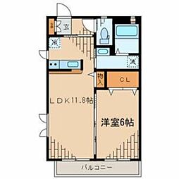 EPAII 1階1LDKの間取り