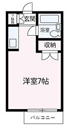 メゾンドプロスペア2 ワンルームの間取図画像