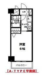 ライフシティ 1Kの間取図画像