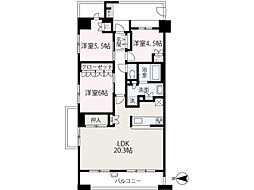 パークホームズ志木ステーションファースト 3LDKの間取図画像