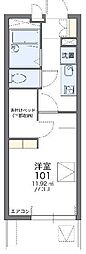 レオパレス池上新町 1Kの間取図画像