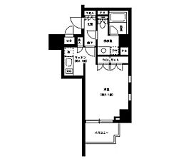 パークキューブ神田 3階1Kの間取り