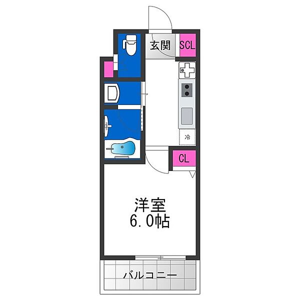 リアライズ布施駅前 ｜大阪府東大阪市足代新町(賃貸マンション1K・11階・21.76㎡)の写真 その2