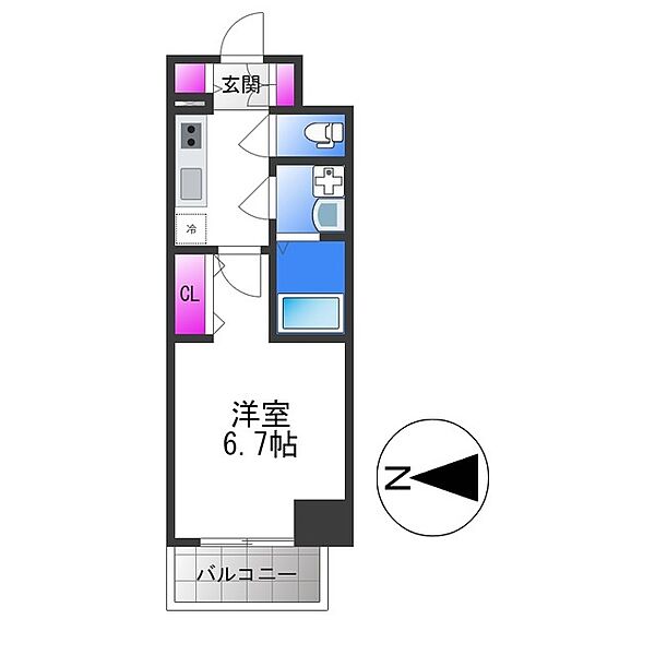 ファーストフィオーレ大阪城イースト ｜大阪府大阪市東成区中本５丁目(賃貸マンション1K・10階・23.67㎡)の写真 その2