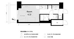 ライオンズマンション新宿5丁目 ワンルームの間取図画像