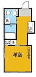 スカイヒルズ戸越公園 1Kの間取図画像