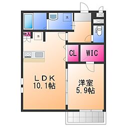 間取図画像 1LDK