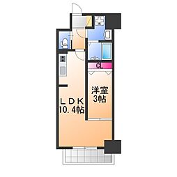 リアライズ宿院 1LDKの間取図画像