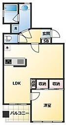 グランドメゾン阿佐谷 1LDKの間取図画像