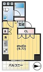 EAST AKIHABARA 4階ワンルームの間取り