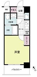 URBANGREEN甲子園 1Kの間取図画像