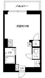 グローリア野方 3階ワンルームの間取り