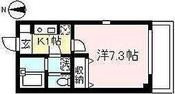 BLANCDOUR 1Kの間取図画像