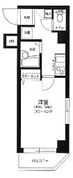京急本線 新馬場駅 徒歩4分の賃貸マンション 2階1Kの間取り
