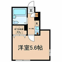 BigZEN2 1Kの間取図画像