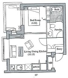 LANAICLASSICO 1LDKの間取図画像