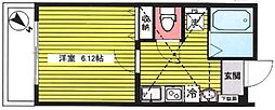 アドバンス 1Kの間取図画像