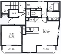 Bienfait入谷 1LDKの間取図画像