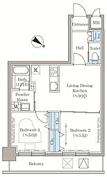 ステラテラス 2LDKの間取図画像