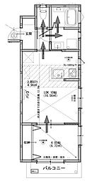 アルシオーネ三春台 1LDKの間取図画像