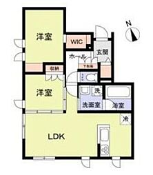 (仮称)港区白金台2丁目計画 2LDKの間取図画像