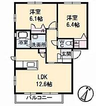 ガーデンプレイスＴＡＭＵＲＡ　Ｂ棟 B0102 ｜ 山口県防府市開出本町5-4（賃貸アパート2LDK・1階・57.07㎡） その2