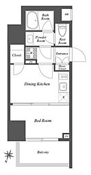 ザ・ゲートハウス雑司が谷 1DKの間取図画像