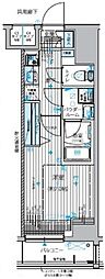 メインステージ入谷2 1Kの間取図画像
