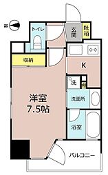 中駒名駅南マンション 1Kの間取図画像