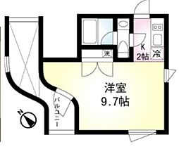 corte 1Kの間取図画像