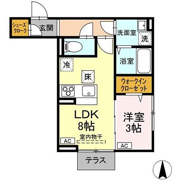 東京都八王子市子安町３丁目(賃貸アパート1LDK・1階・31.58㎡)の写真 その1