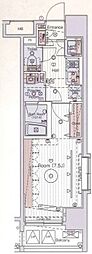 ブライズ清澄白河 1Kの間取図画像