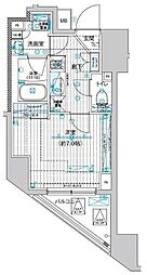 ブライズ東日本橋 10階1Kの間取り