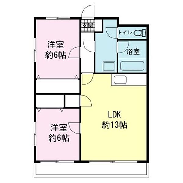 メゾンデンベイα 301｜静岡県沼津市上香貫(賃貸マンション2LDK・3階・57.33㎡)の写真 その2