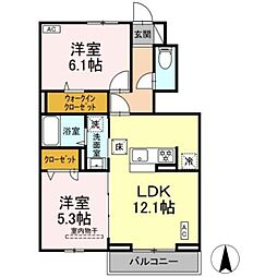 間取図画像 2LDK