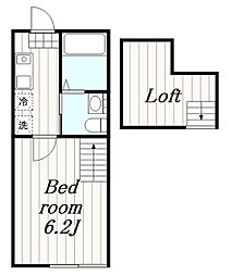 グラート大和中央 1Kの間取図画像